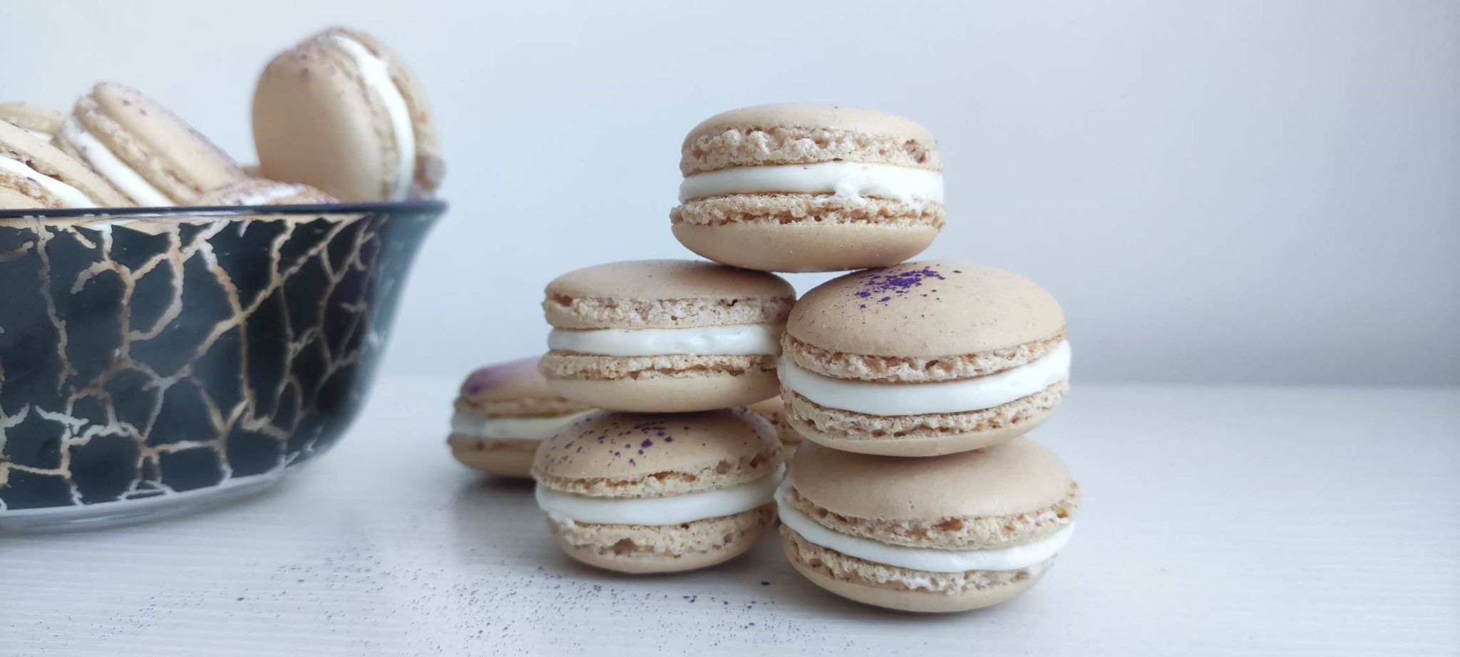 Desert macarons cu vanilie