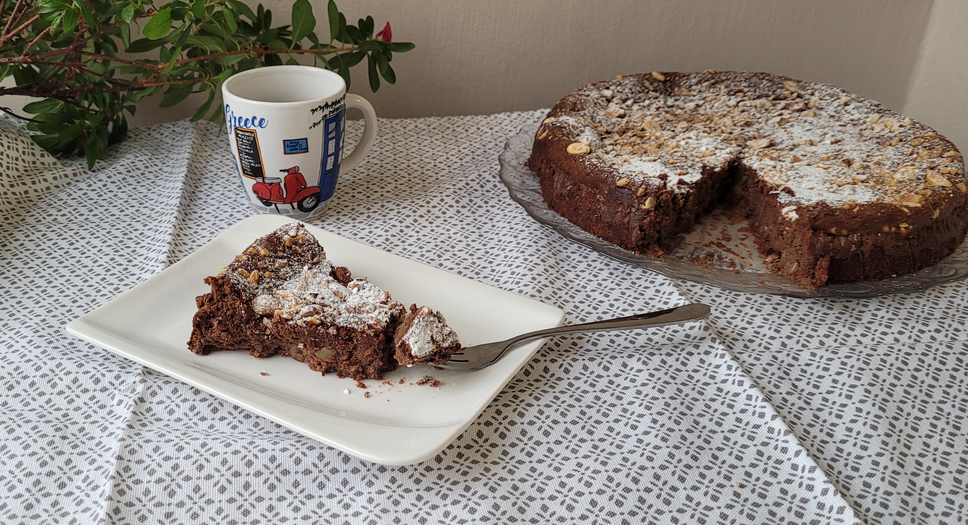 Desert negresa cu ciocolata si ricotta