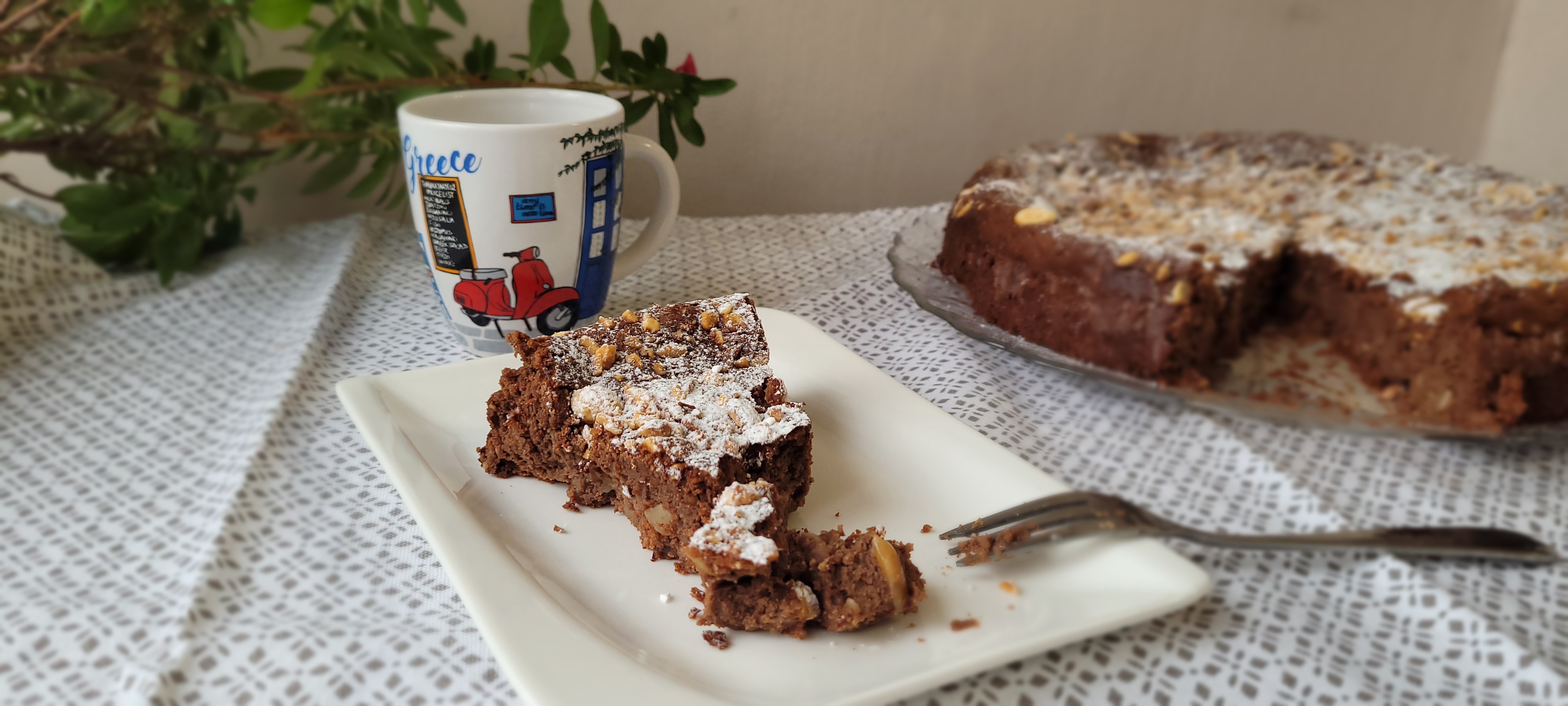 Desert negresa cu ciocolata si ricotta