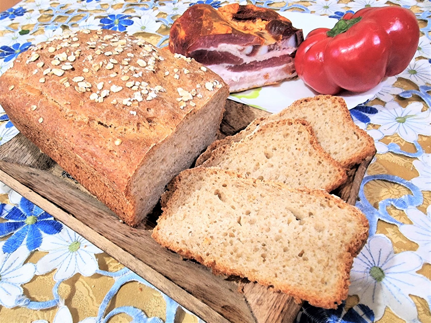 Paine cu ovaz si faina integrala