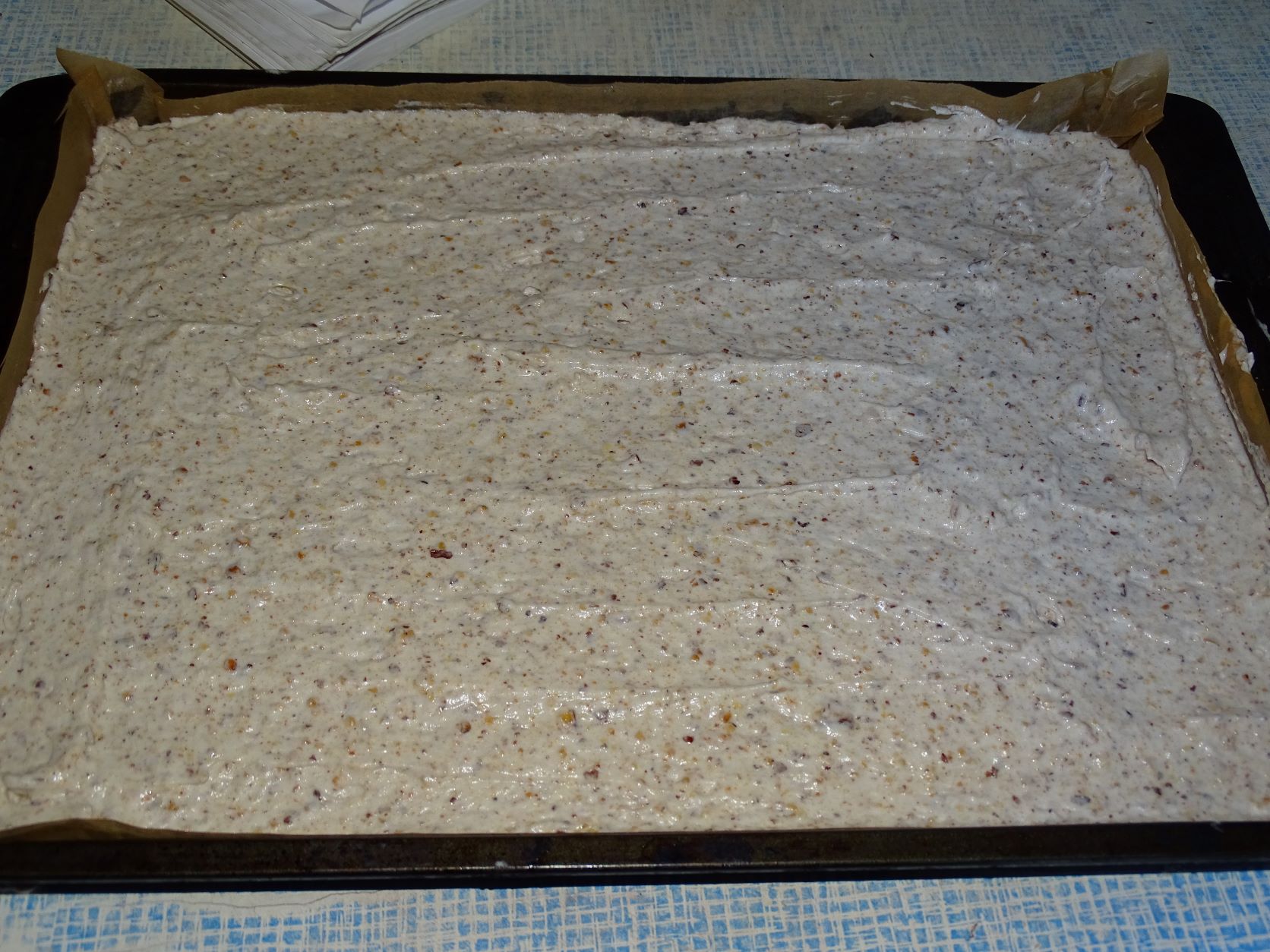 Desert prajitura cu afine si crema pralina
