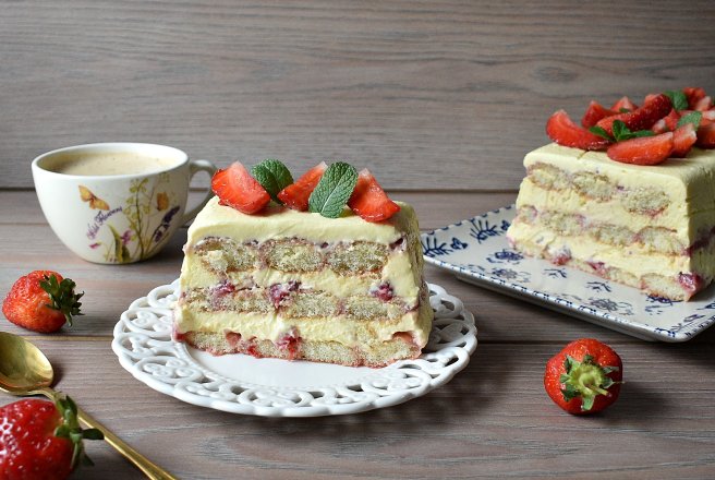 Tiramisu cu capsuni, un desert gustos si aromat