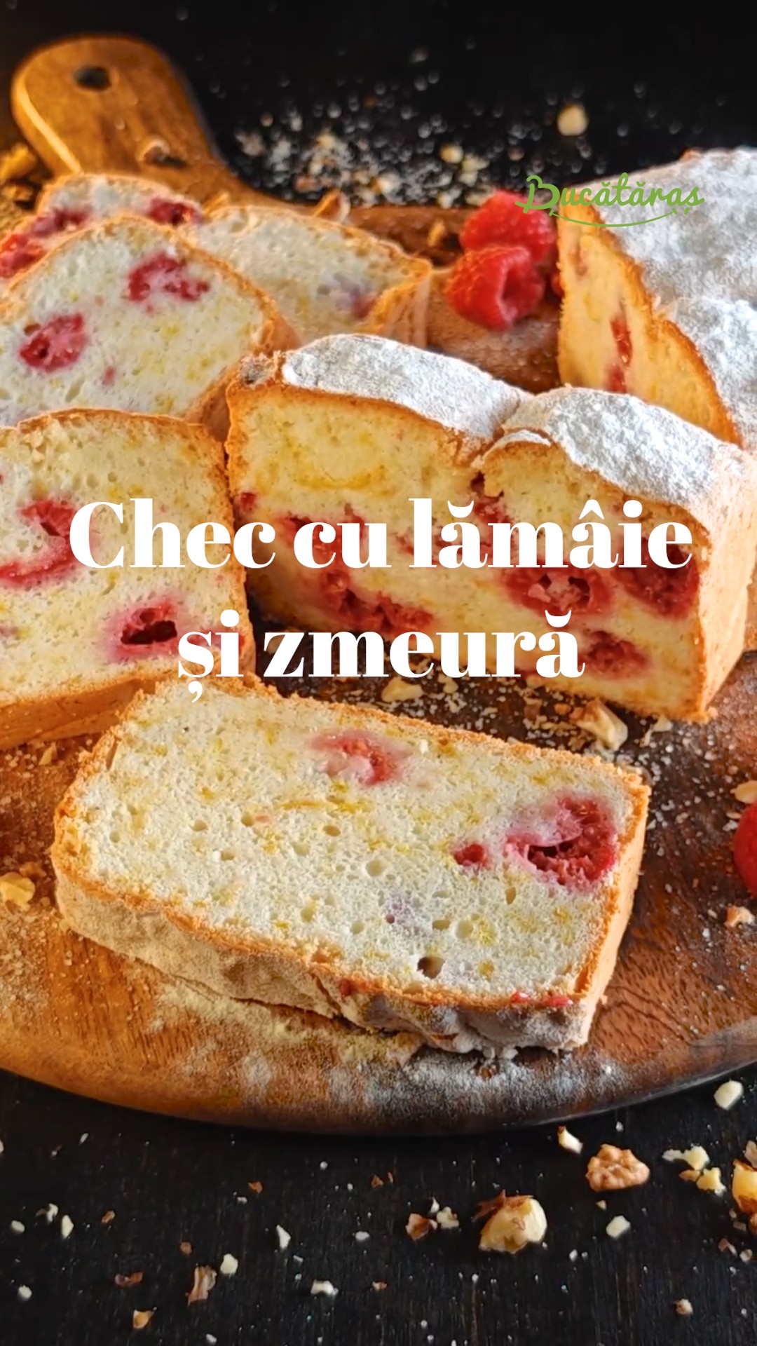 Chec din albușuri cu zmeură și lămâie - Deliciu aromat și pufos