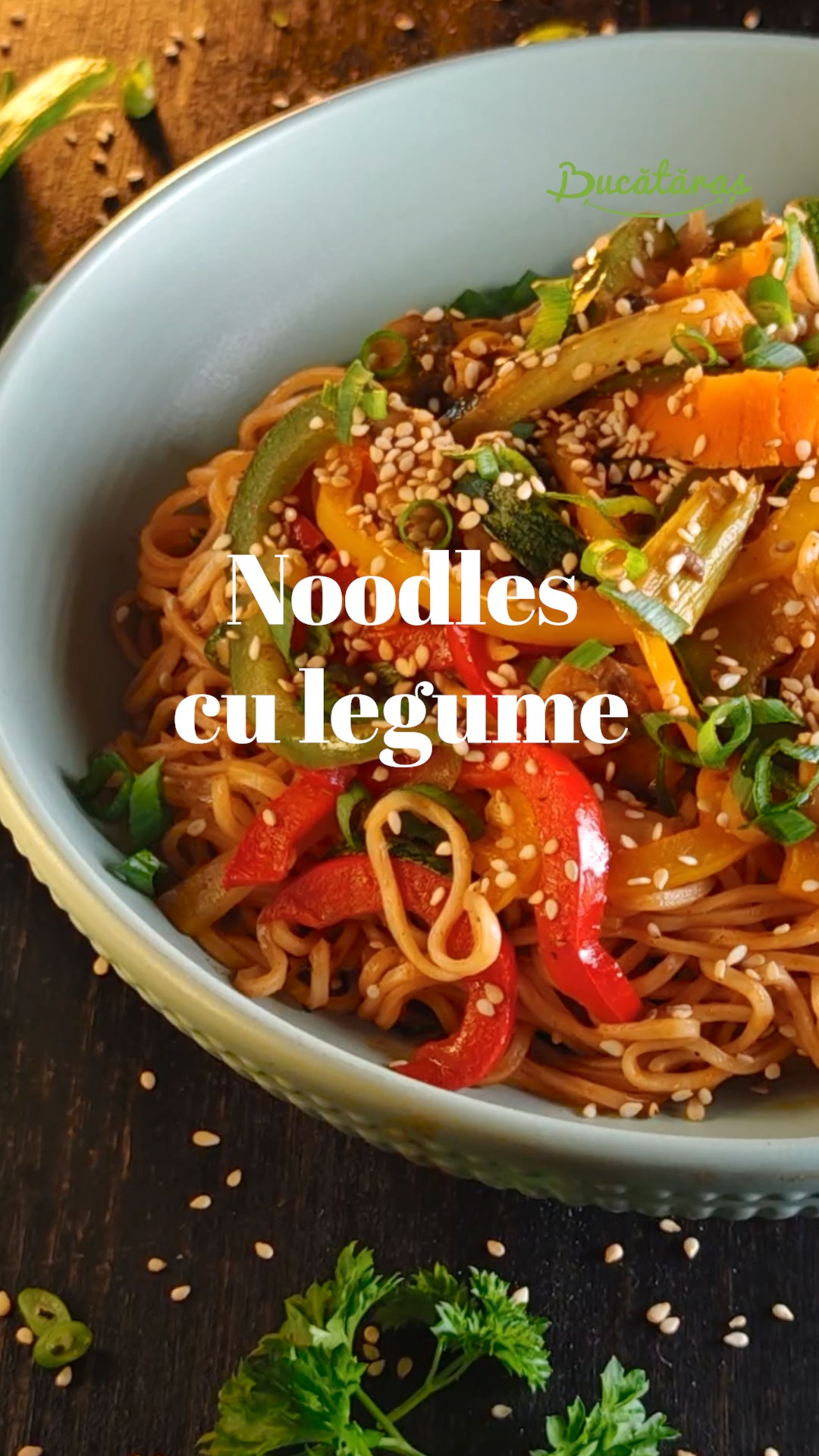 Noodles cu legume - Rețeta gustoasă de post