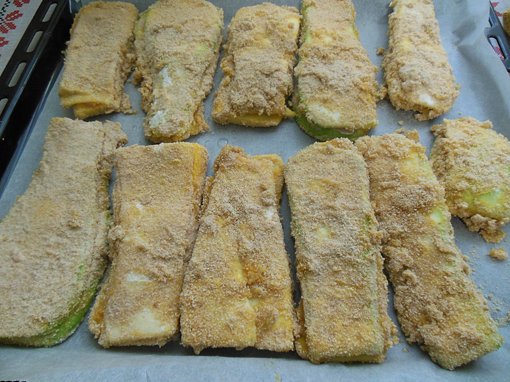 Cordon bleu cu dovlecei la cuptor