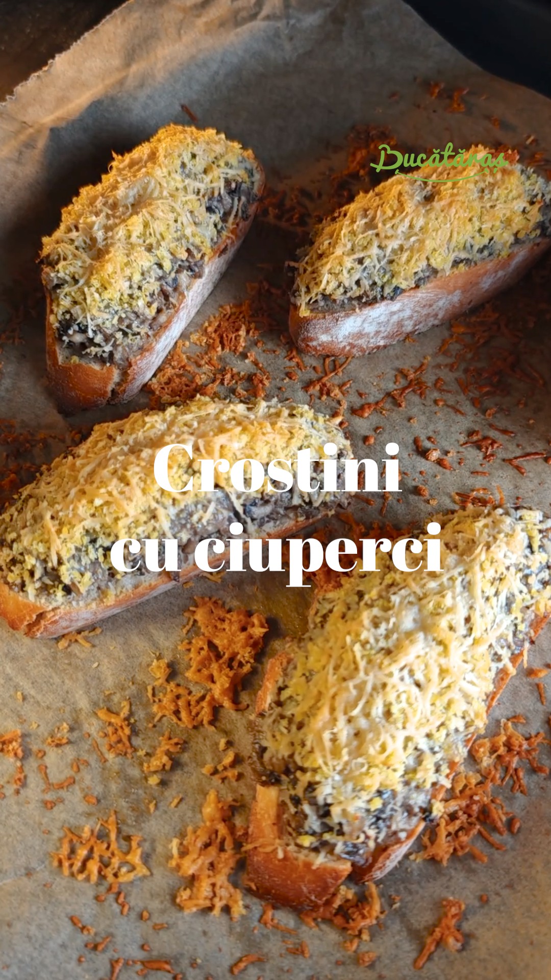 Crostini cu ciuperci - Gustarea crocantă plină de savoare