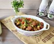 Mancare cu vinete, dovlecei si chorizo - Reteta gustoasa si usoara-3