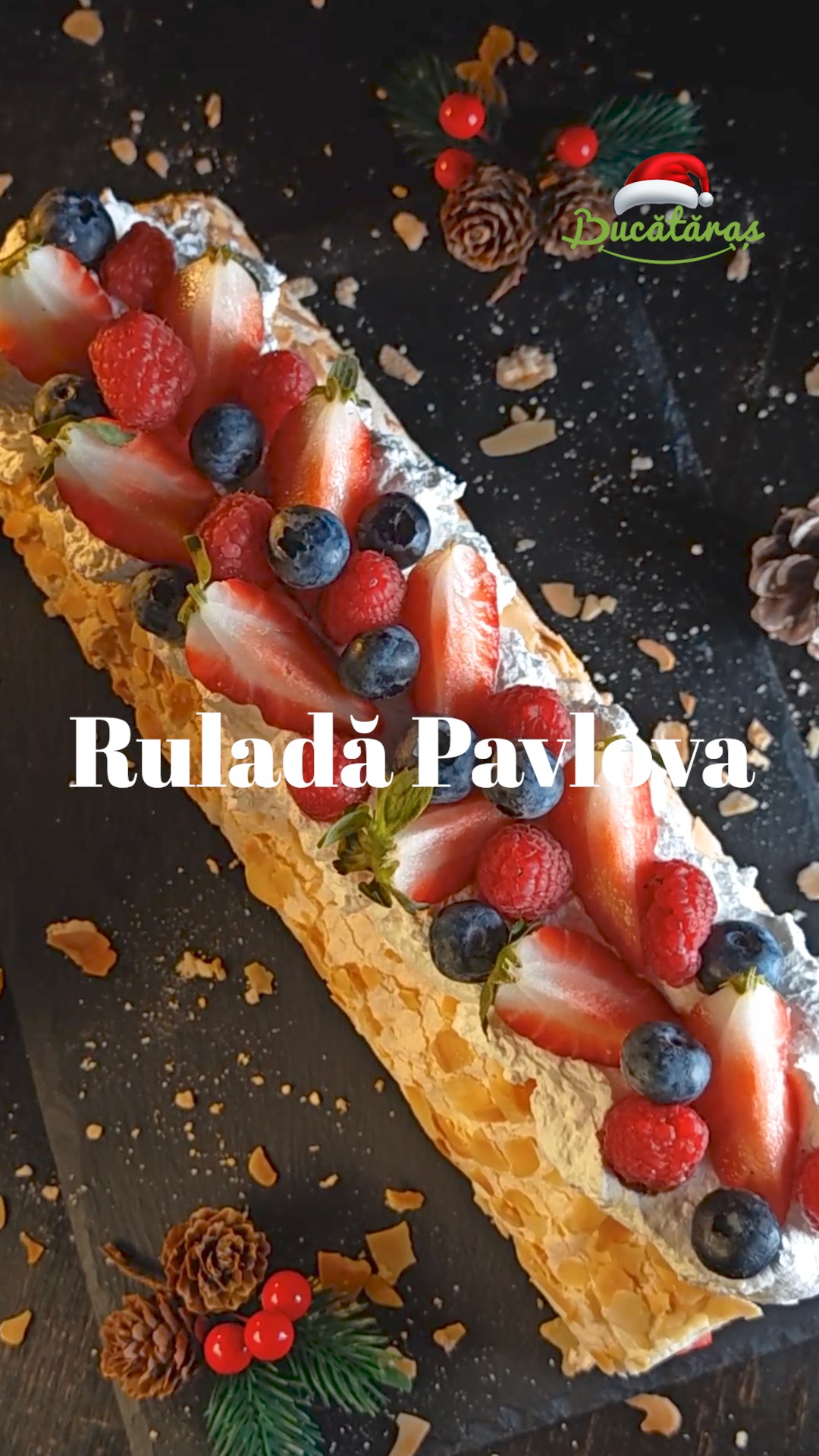 Ruladă Pavlova - Desertul senzațional de gustos 