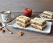 Prajitura cu nuca, mere si crema de vanilie-6